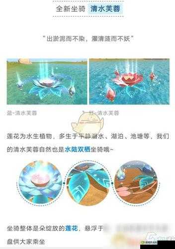 创造与魔法：清水芙蓉坐骑获取方法